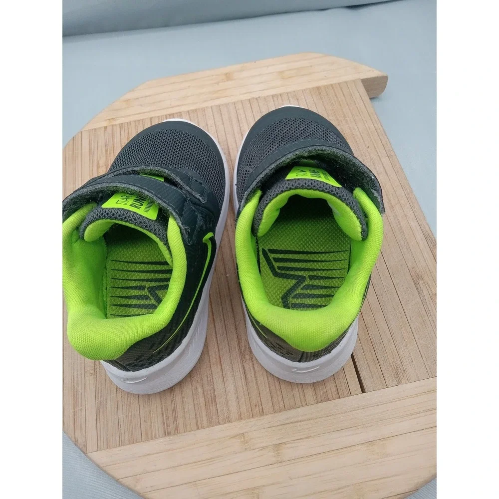 Nike AT1803-004 Star Runner 2 TDV Sneakers Toddler Shoes Grey Green Size 4C‎